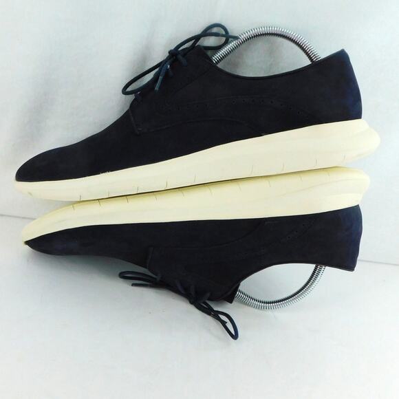 Johnston & Murphy Henning Plain Toe Men's Navy Nubuck Size 10 New Shoes - Picture 4 of 10